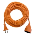 Förlängningskabel LINEA G med 1 uttag, 20 m, orange