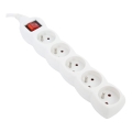 Förlängningskabel med brytare 5Z Type E 3m vit