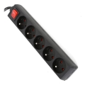 Förlängningskabel med brytare 5Z Type E 5m svart