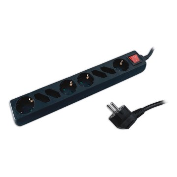 Förlängningskabel med brytare SCHUKO 8Z 1,5 m