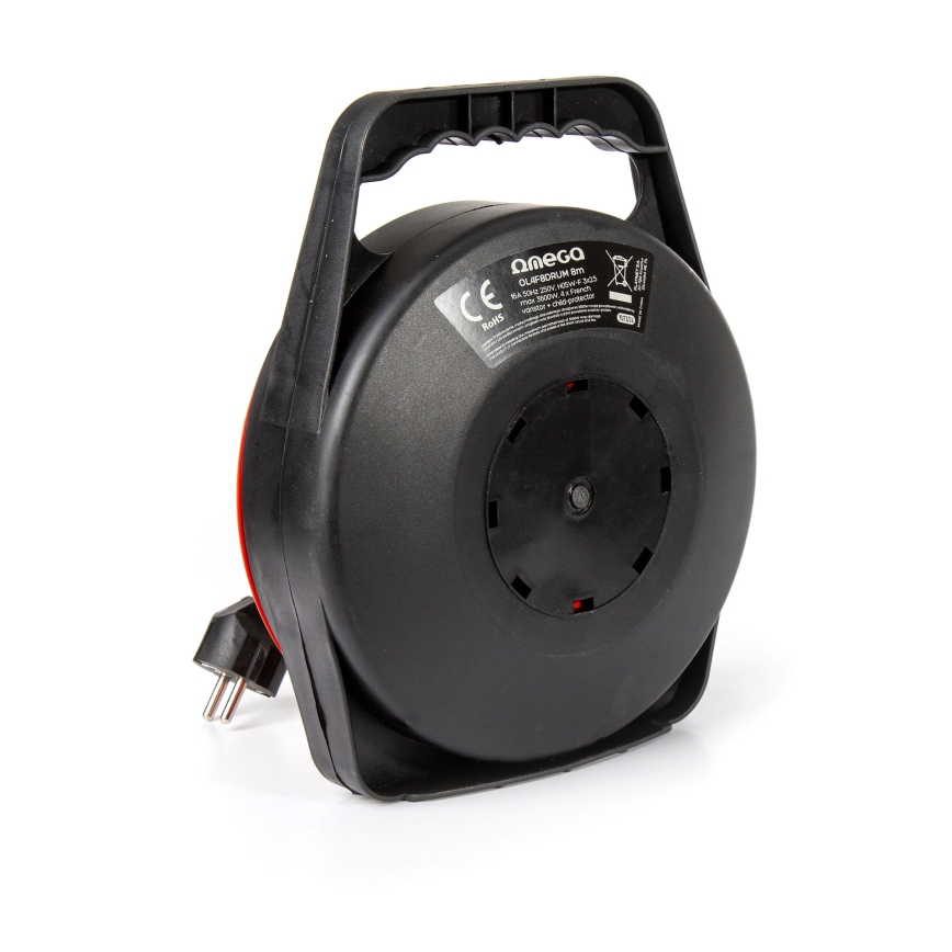 Förlängningskabelrulle 4Z 8m