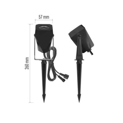 LED RGBIC Ljusreglerad utomhus lampa GoSmart - förlängning LED/1,5W/230V 3000-6500K IP65 Wi-Fi Tuya