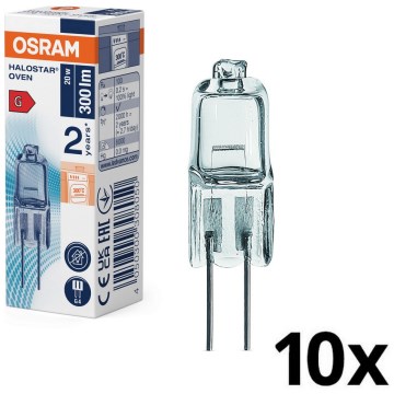 Förpackning om 10 ugnslampor HALOSTAR G4/20W/12V 2700K - Osram