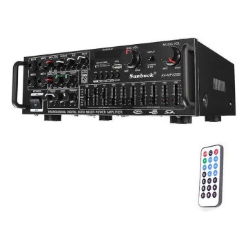 Förstärkare med equalizer och MP3-spelare + fjärrkontroll