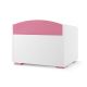 Förvaringsbehållare för barn PABIS 50x60 cm vit/rosa