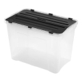 Förvaringsbox DRAGON 60 l svart/genomskinlig