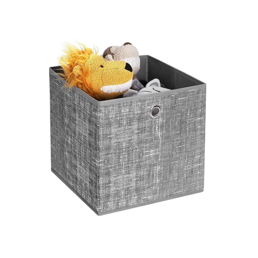 Förvaringsboxar 6-pack CURAN 30x30x30 cm grå