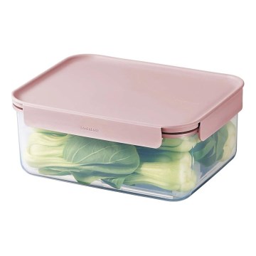 Förvaringsburk för mat CLASSIC PLUS 2 l rosa/genomskinlig