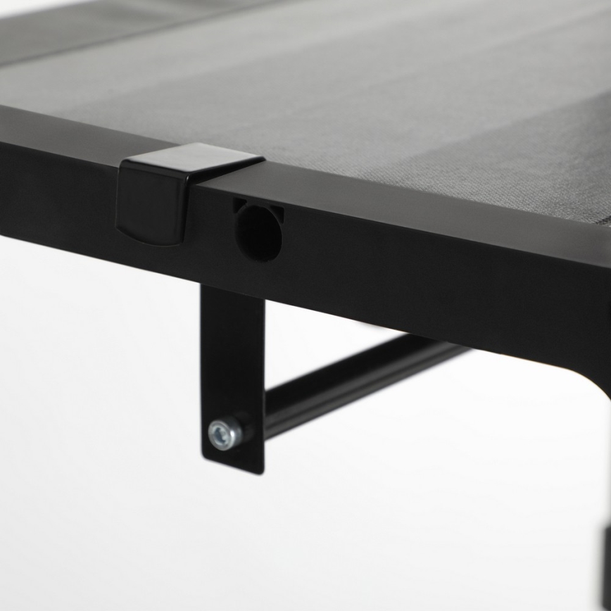 Förvaringsgarderob i tyg med hyllor och klädstång MATIS 140x174 cm grå