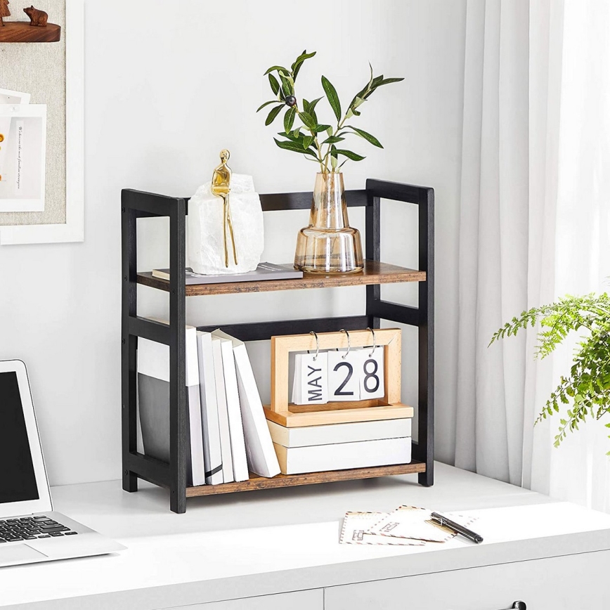 Förvaringshylla MARGE brun/svart