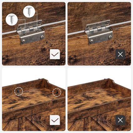 Förvaringskista TOVIAN brun