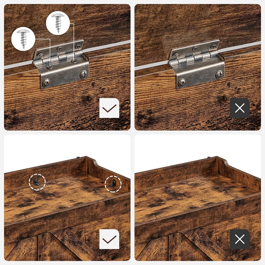 Förvaringskista TOVIAN brun