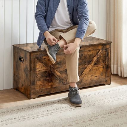 Förvaringskista TOVIAN brun