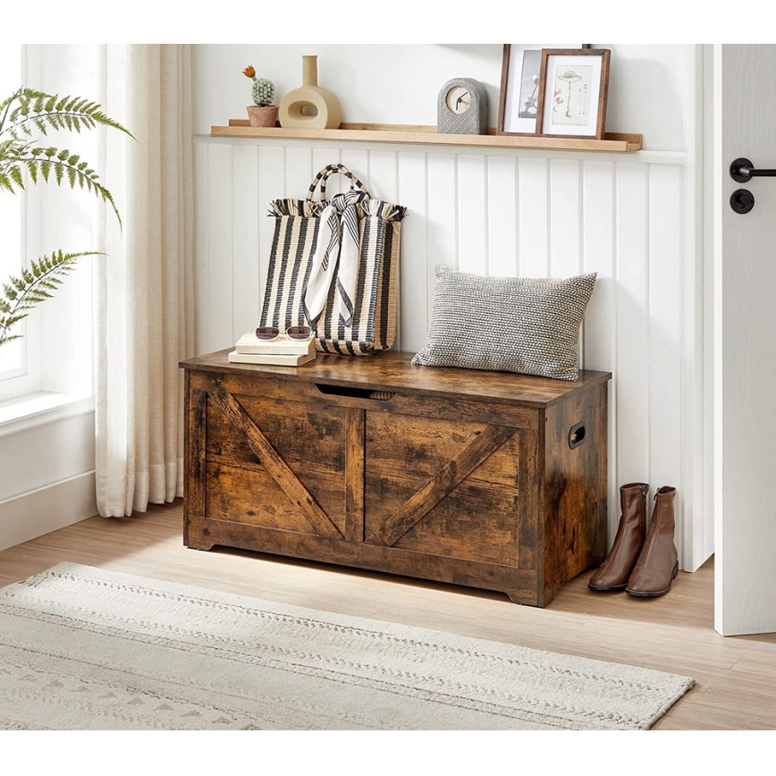 Förvaringskista TOVIAN brun