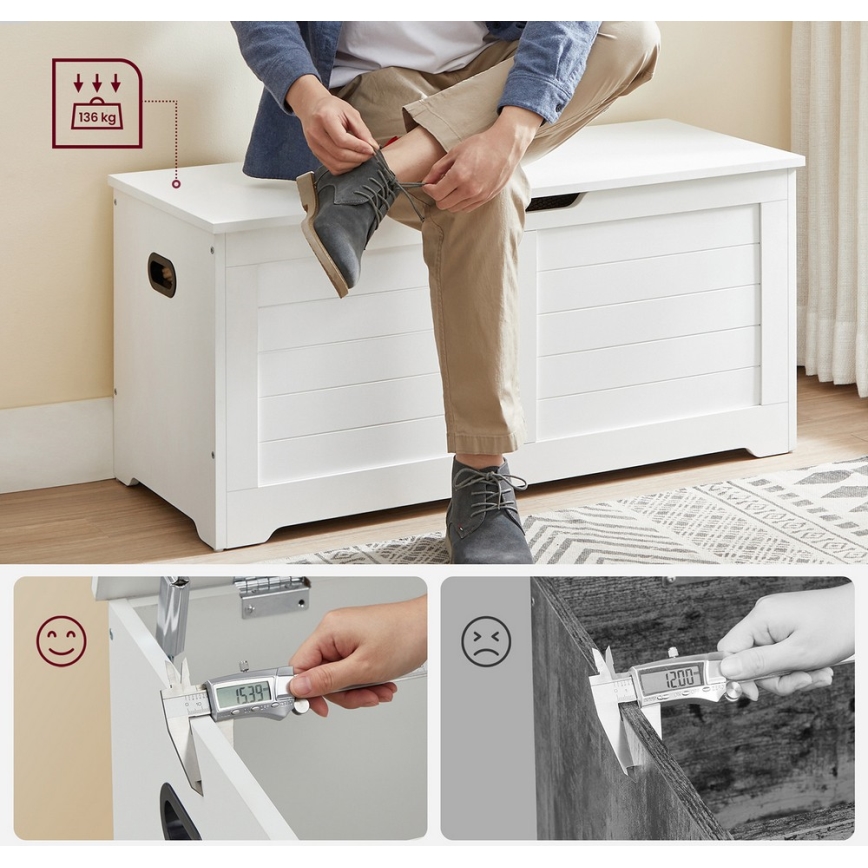 Förvaringskista TOVIAN vit