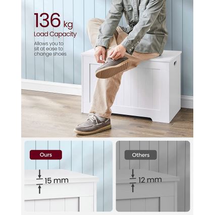 Förvaringskista TOVIAN vit