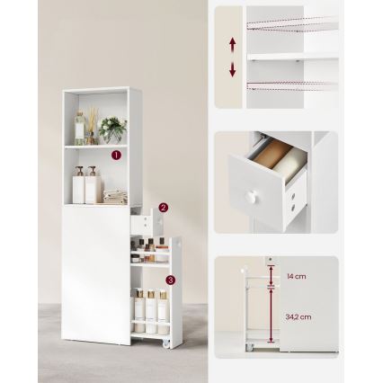 Förvaringsskåp NALA, vitt