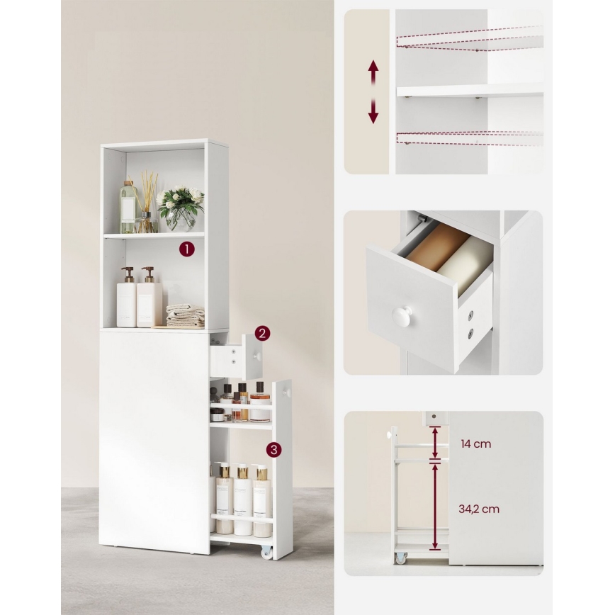 Förvaringsskåp NALA, vitt