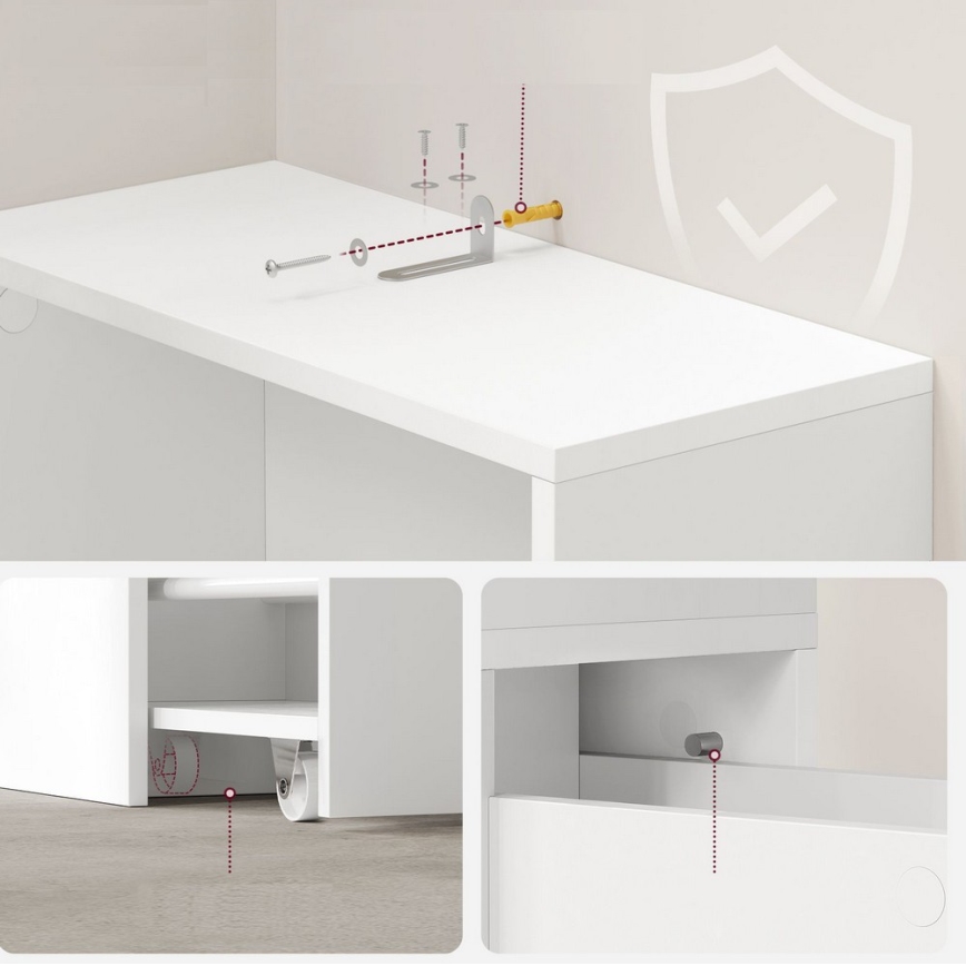 Förvaringsskåp NALA, vitt