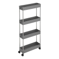 Förvaringsvagn på hjul MARGE, grå