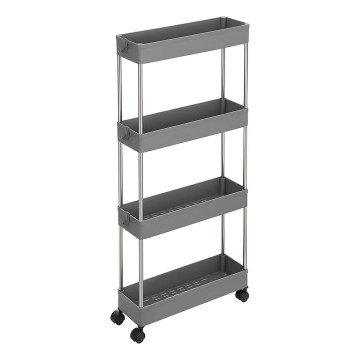 Förvaringsvagn på hjul MARGE, grå