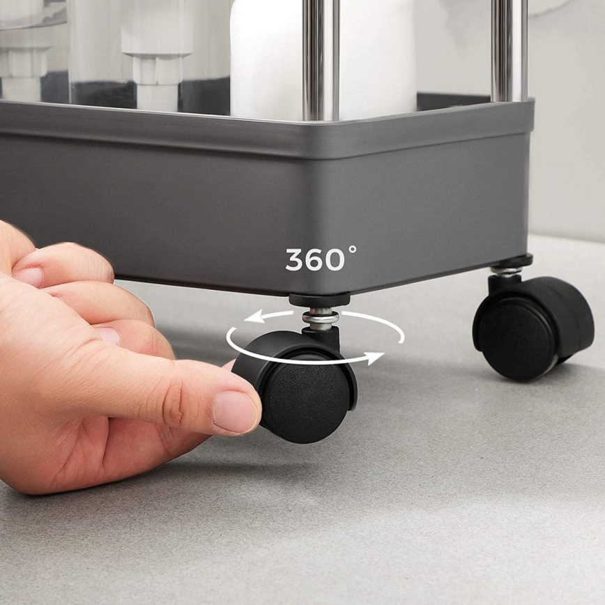 Förvaringsvagn på hjul MARGE, grå