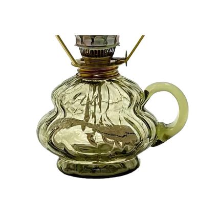 Fotogenlampa ANNA 33 cm skogsgrön stor krakle