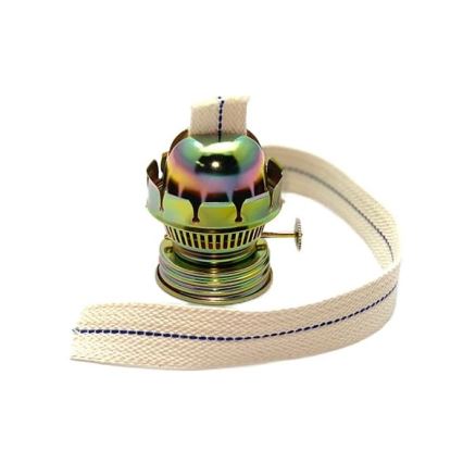 Fotogenlampa TEREZA 34 cm skogsgrön stor krakle