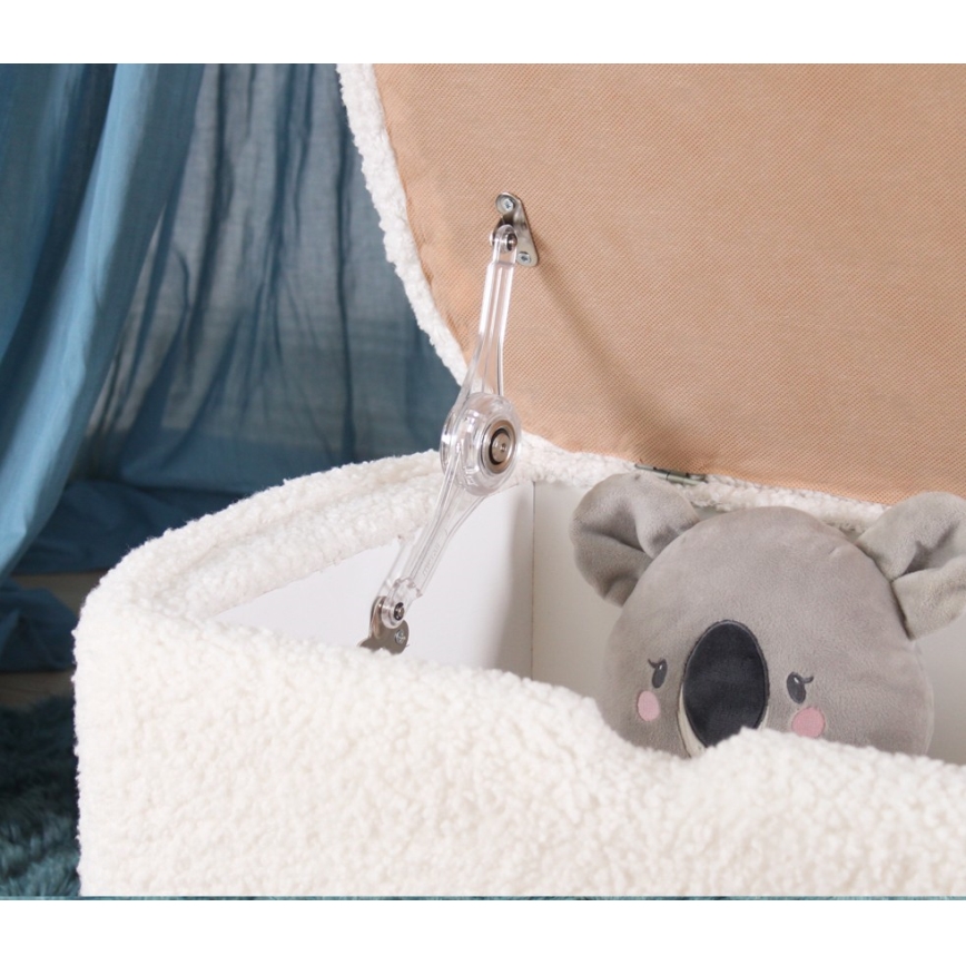 Fotpall PIXI 37x61 cm vit