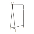 Fristående klädhängare 165x91 cm CHENE, svart/beige