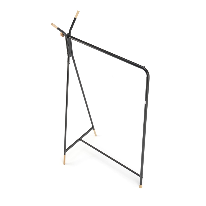 Fristående klädhängare 165x91 cm CHENE, svart/beige