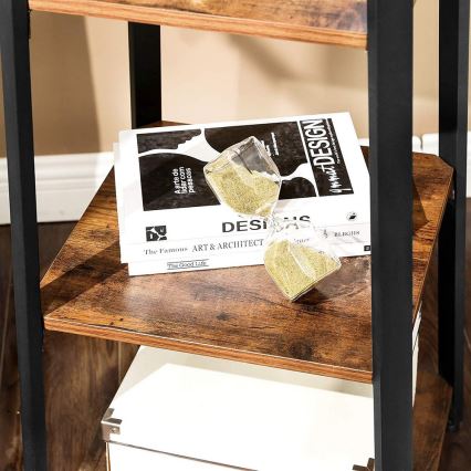 Fristående klädhängare LINEA svart/brun