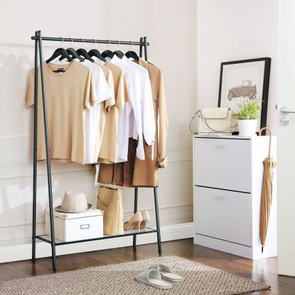 Fristående klädhängare LINEA svart