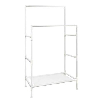 Fristående klädhängare LINEA, vit