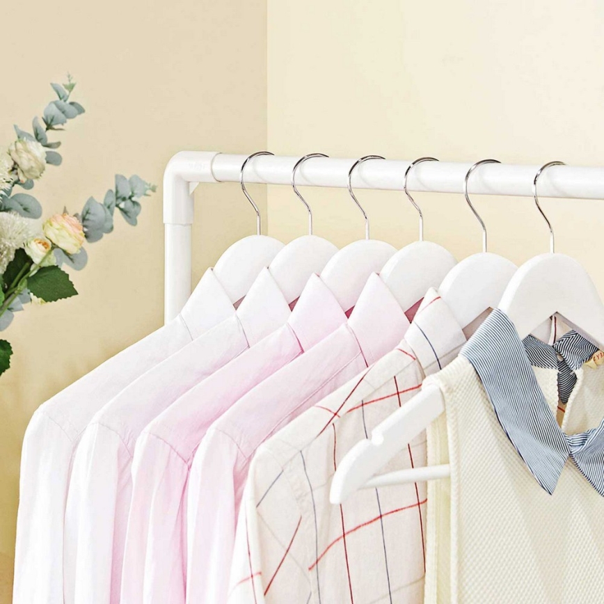 Fristående klädhängare LINEA, vit