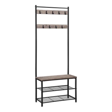 Fristående klädhängare NAVOR, brun/svart