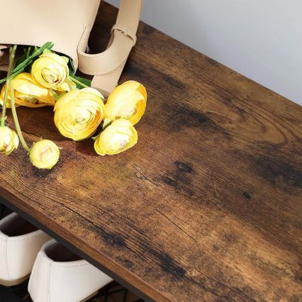 Fristående klädhängare NAVOR brun/svart