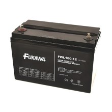 FUKAWA FWL 100-12 - Blyackumulator 12V/100 Ah/thread M6
