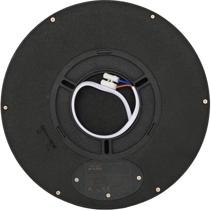 Fulgur 41811 - LED taklampa NOMY LED/18W/230V 3000/4000/6000K IP40 diameter 23 cm svart