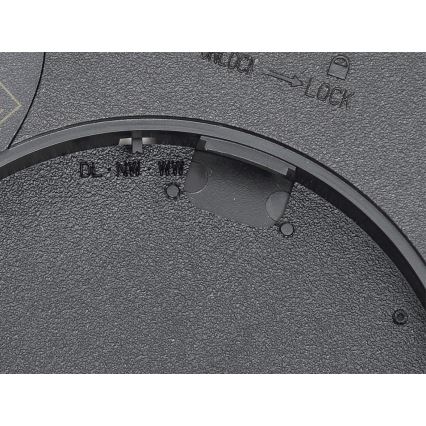 Fulgur 42362 - LED taklampa NOMY LED/24W/230V 3000/4000/6000K IP40 diameter 30 cm svart