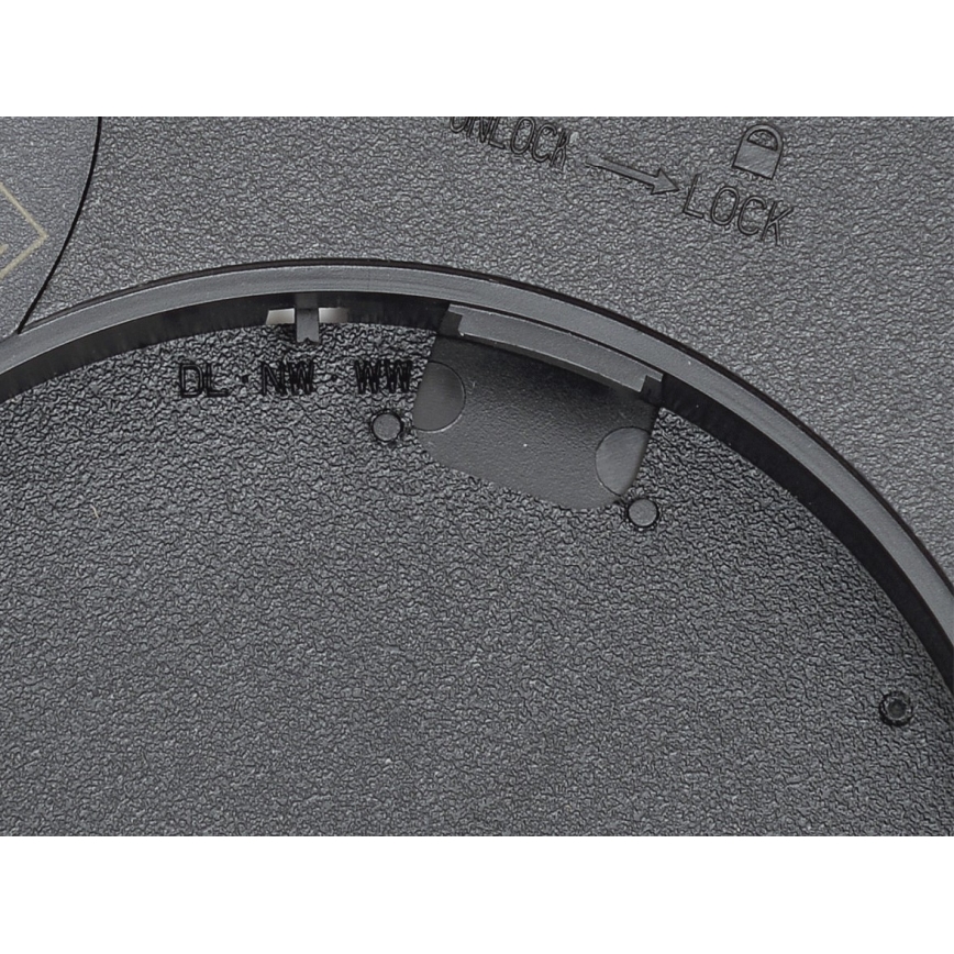 Fulgur 42362 - LED taklampa NOMY LED/24W/230V 3000/4000/6000K IP40 diameter 30 cm svart