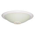 Fulgur s-22941 - Taklampa med rörelse- och skymningssensor DARINA 2xE27/40W/230V Ø 30 cm vit