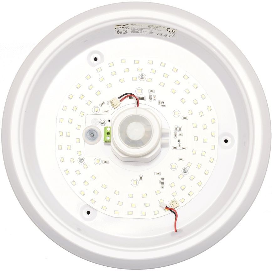 Fulgur s-39670 - LED-nödbelysning med rörelse- och skymningssensor DARINA LED/16W/230V Ø 29 cm