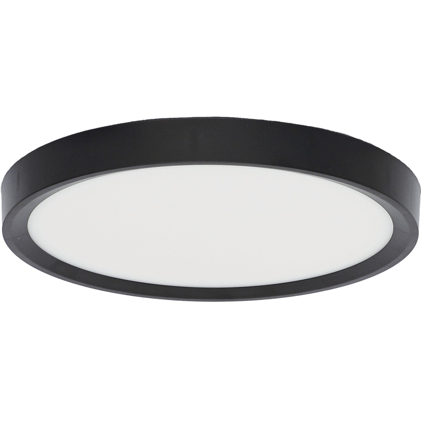 Fulgur s-42585 - LED taklampa med rörelsedetektor NOMY-S LED/18W/230V 3000/4000/6000K IP40 diameter 23 cm svart