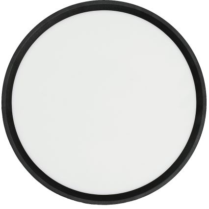 Fulgur s-42587 - LED taklampa med rörelsedetektor NOMY-S LED/24W/230V 3000/4000/6000K IP40 diameter 30 cm svart