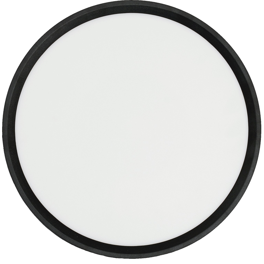 Fulgur s-42587 - LED taklampa med rörelsedetektor NOMY-S LED/24W/230V 3000/4000/6000K IP40 diameter 30 cm svart