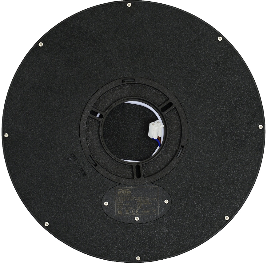 Fulgur s-42587 - LED taklampa med rörelsedetektor NOMY-S LED/24W/230V 3000/4000/6000K IP40 diameter 30 cm svart