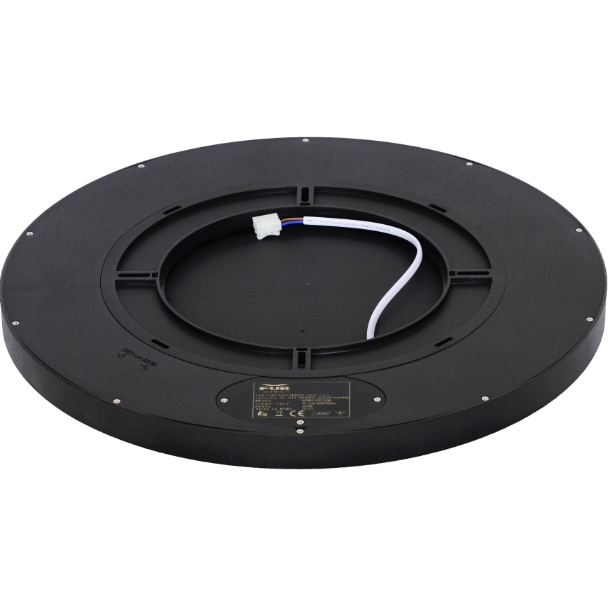 Fulgur s-42589 - LED taklampa med rörelsedetektor NOMY-S LED/32W/230V 3000/4000/6000K IP40 diameter 40 cm svart