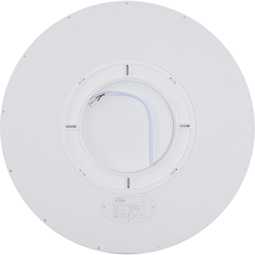 Fulgur s-42590 - LED taklampa med rörelsedetektor NOMY-S LED/40W/230V 3000/4000/6000K IP40 diameter 50 cm vit