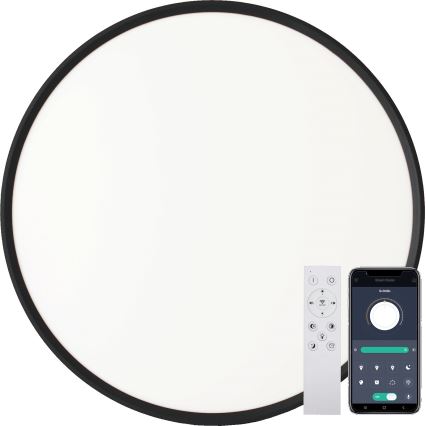 Fulgur s-43040 - Dimbar LED-takarmatur NOMY-RC LED/40W/230V 3000/4000/6500K Ø 50 cm IP40 svart + fjärrkontroll